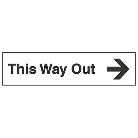 Accuform 12 in W x 3 in H, Engraved Plastic PSG620WT